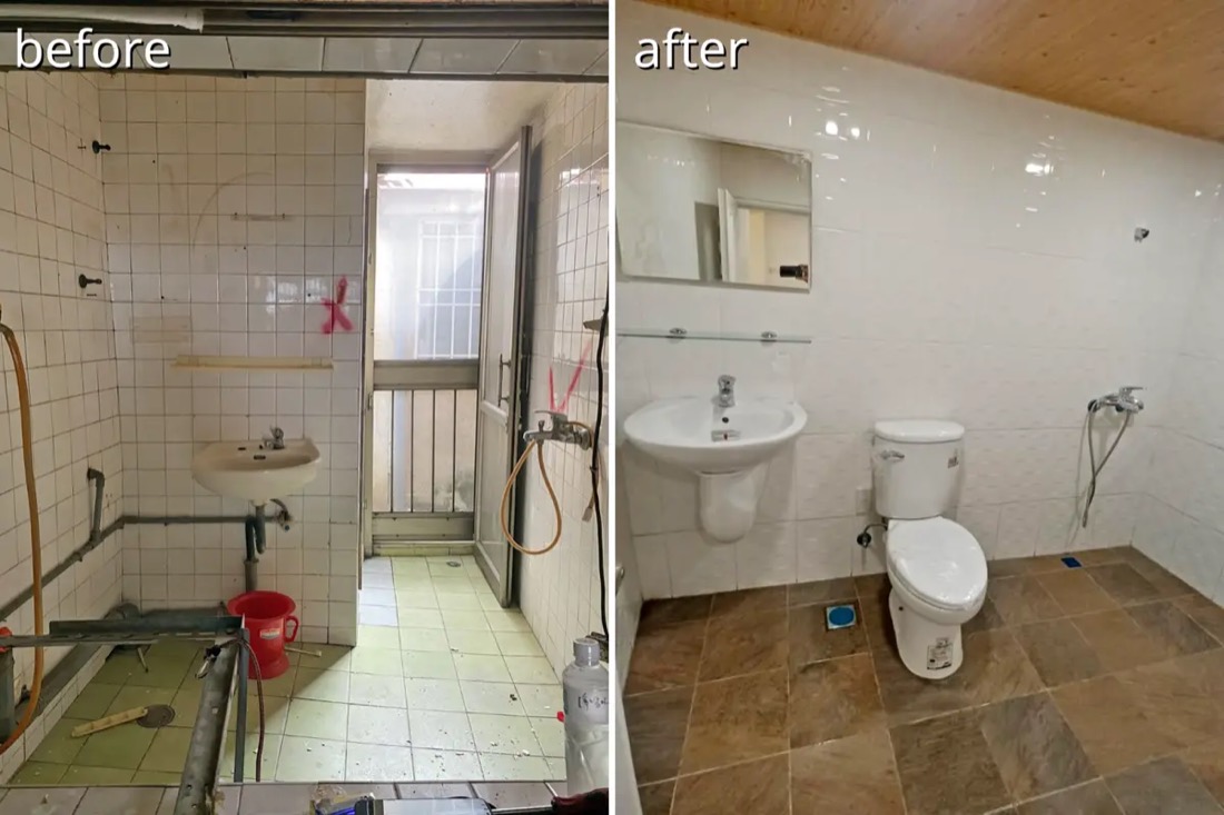 德恩老屋翻新 before／after：老舊浴室改造成全新衛浴