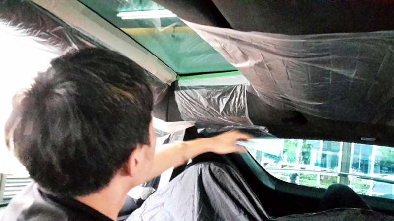 高雄嘉樂汽車隔熱紙 霧化除塵室