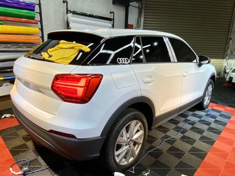 台中天藝汽車包膜 Audi改色消光冰霜白